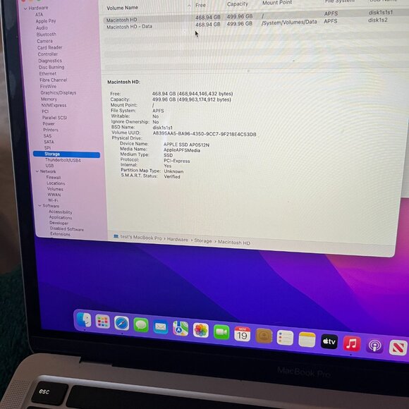 MacBook Pro (13-inch, 2020) – Intel Core i7, 16GB RAM, 500GB SSD – Excellent Con - Picture 8 of 9